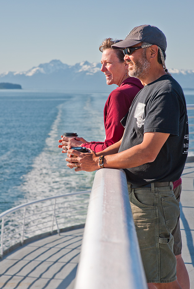 Tourists in Alaska 